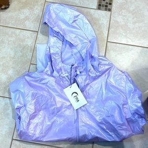 Zyia Lilac Shine Bomber Jacket